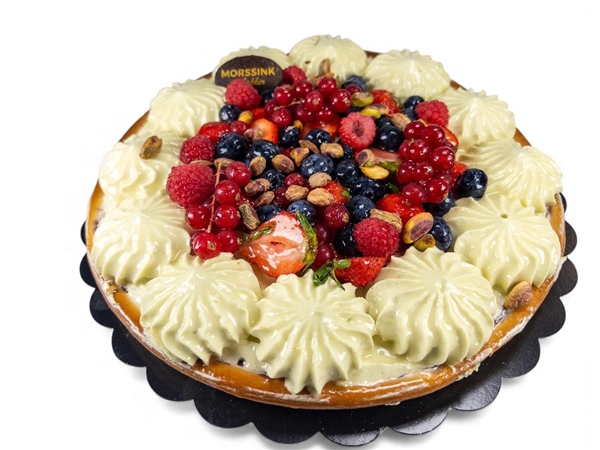 Pistache bosvruchten vlaai